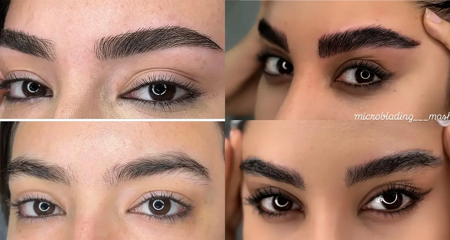 نمونه کار میکروبلیدینگ میکروبلیدینگ مشهد - نادیا